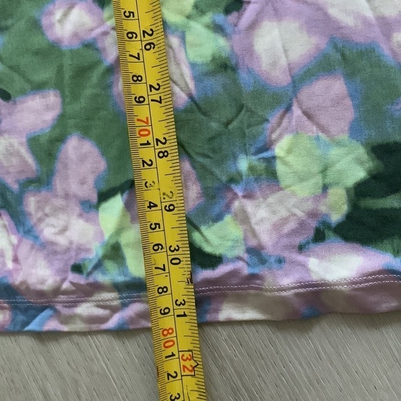 & Other Stories floral midi skirt pencil NWT watercolor‎ stretching casual sz XS - Picture 7 of 10